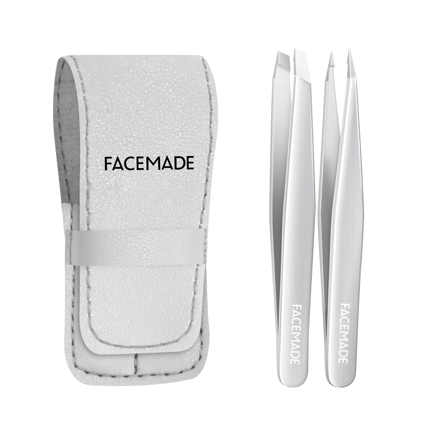 Huauoo Precision Stainless Steel Tweezers for Men and Women