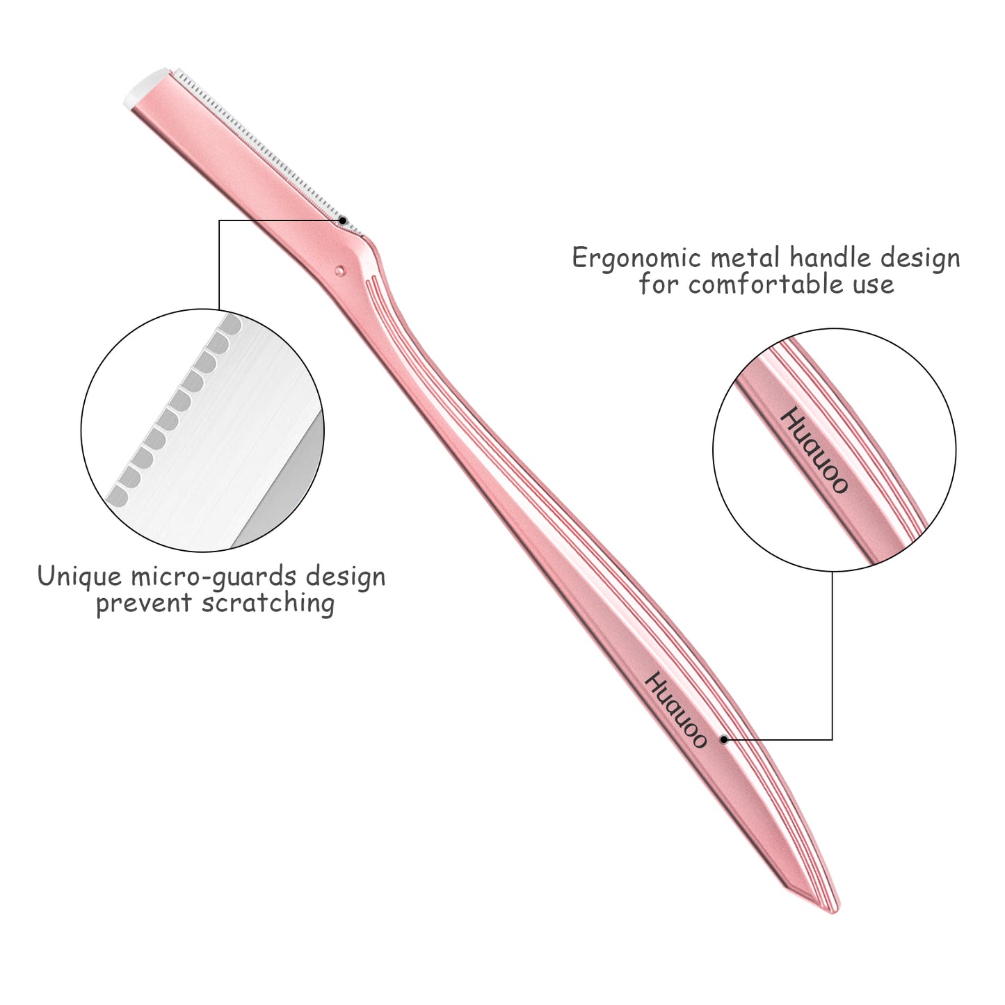 Huauoo Eyebrow Razor Shaper Shavers Trimmers for Women and Men Face Hair Removers Multipurpose Exfoliating Face Razor