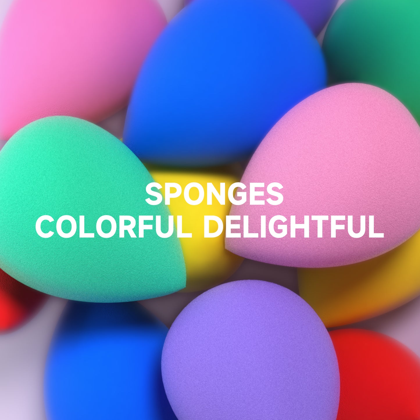 Huauoo 6 Pcs Makeup Sponges Set, Makeup Sponges for Foundation, Latex Free Beauty Sponges, Pink