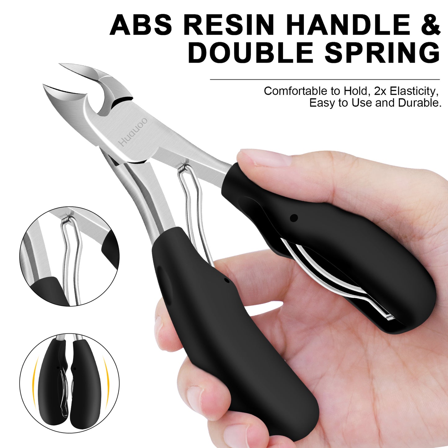 Toenail Clipper Set, Professional Thick & Ingrown Toe Nail Clippers for Men & Seniors