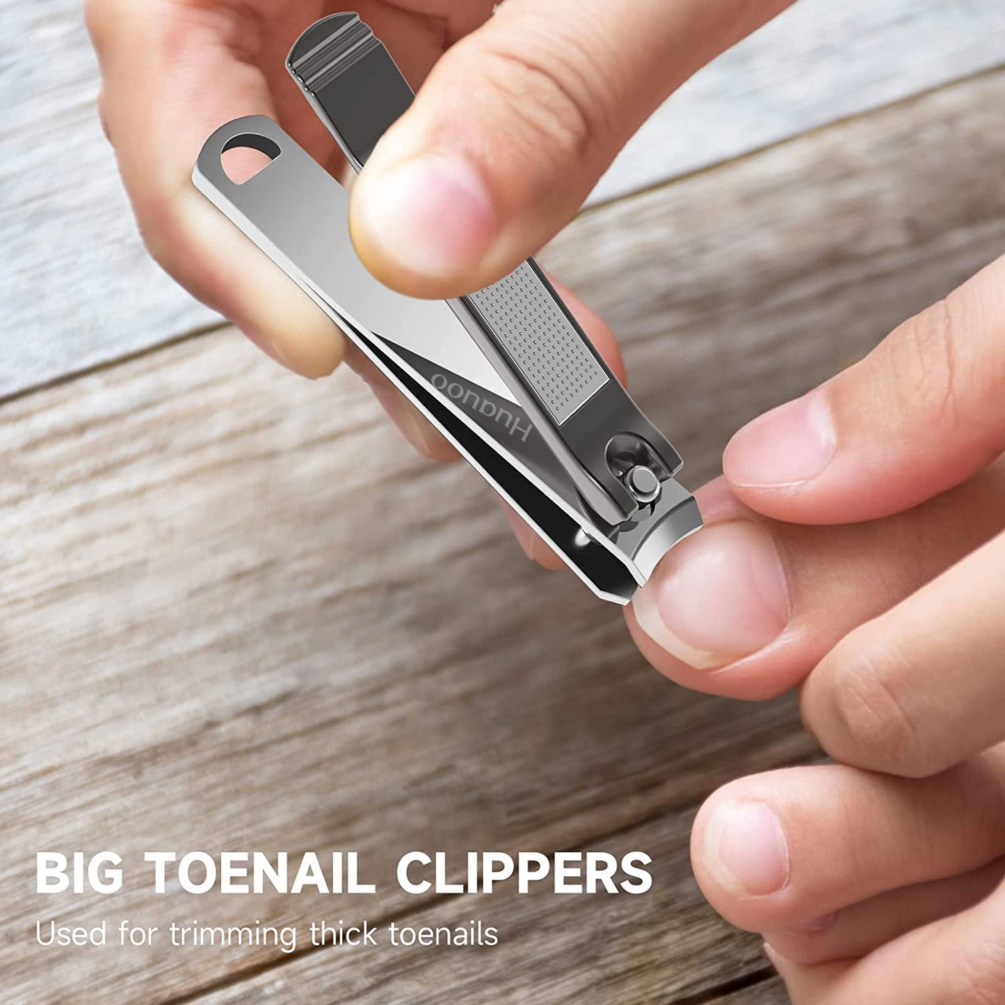 Sharp Stainless Steel 3-Piece Nail Clipper Set with Fingernails & Toenails Clippers & Nail File