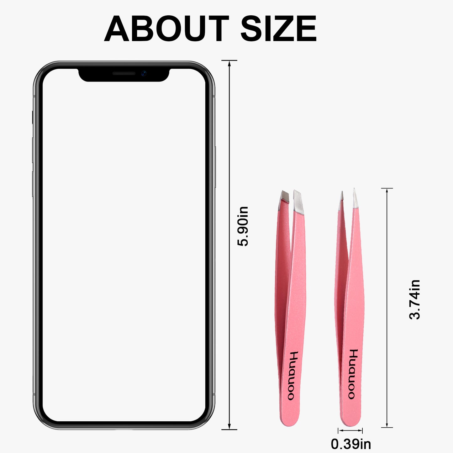 Tweezers Set, Professional Stainless Steel Tweezers for Men and Women, Precision Eyebrow Tweezers for Facial Hair (pink)